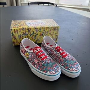 Vans Multicolor Where's Waldo Sneakers Size 6.5